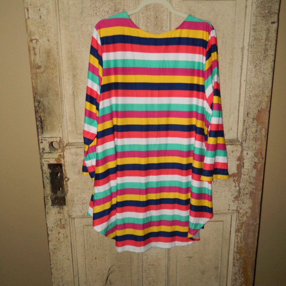 Pink Coconut Boutique Stripe Top Blouse Size 3XL (P-51) - Picture 5 of 5
